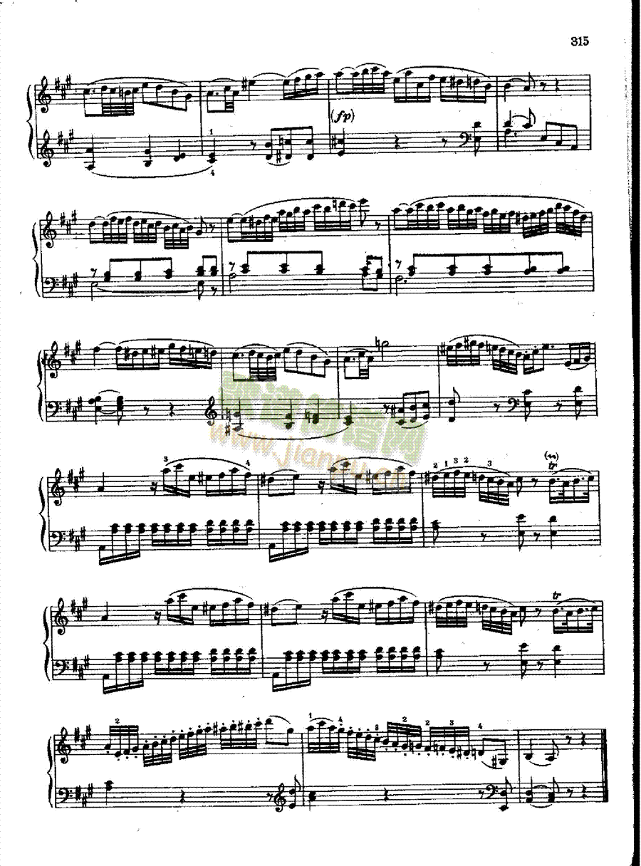 奏鸣曲Nr.576 键盘类 钢琴10