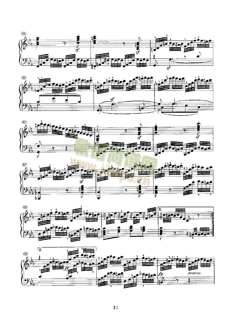 奏鸣曲(Opus7) 键盘类 钢琴21