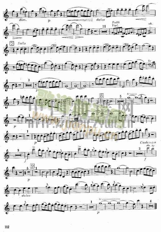 莫扎特C大调长笛协奏曲(Morzat C Major Concerto)8