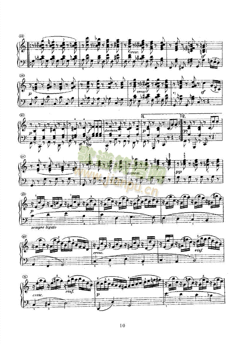 奏鸣曲(Opus14 Nr.2) 键盘类 钢琴10