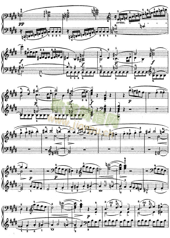 E大调第九钢琴奏鸣曲　Op. 14 No―15