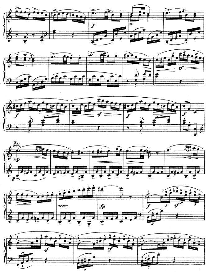 钢琴奏鸣曲 kv33012