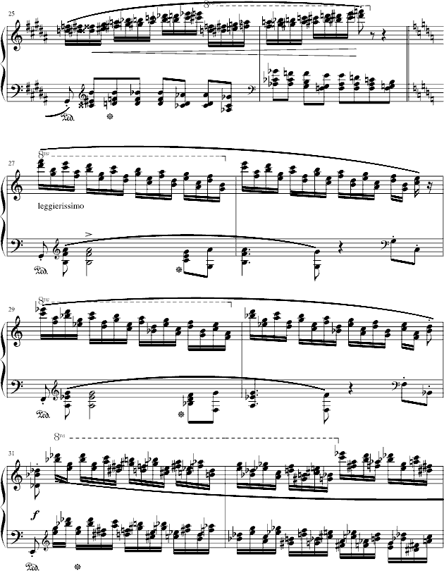 肖邦三度练习曲(op.25 no.6)4