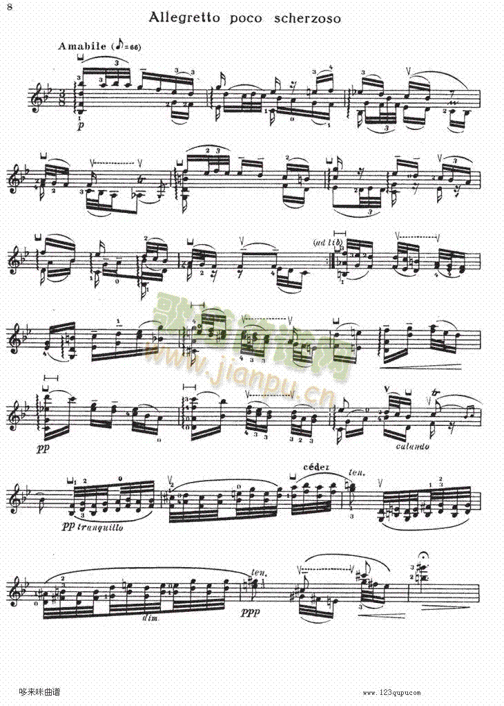 伊萨伊小提琴奏鸣曲（sonate No1）6