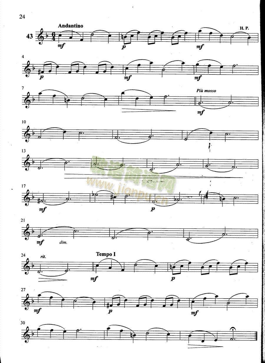 萨克斯管练习曲第100―024页1