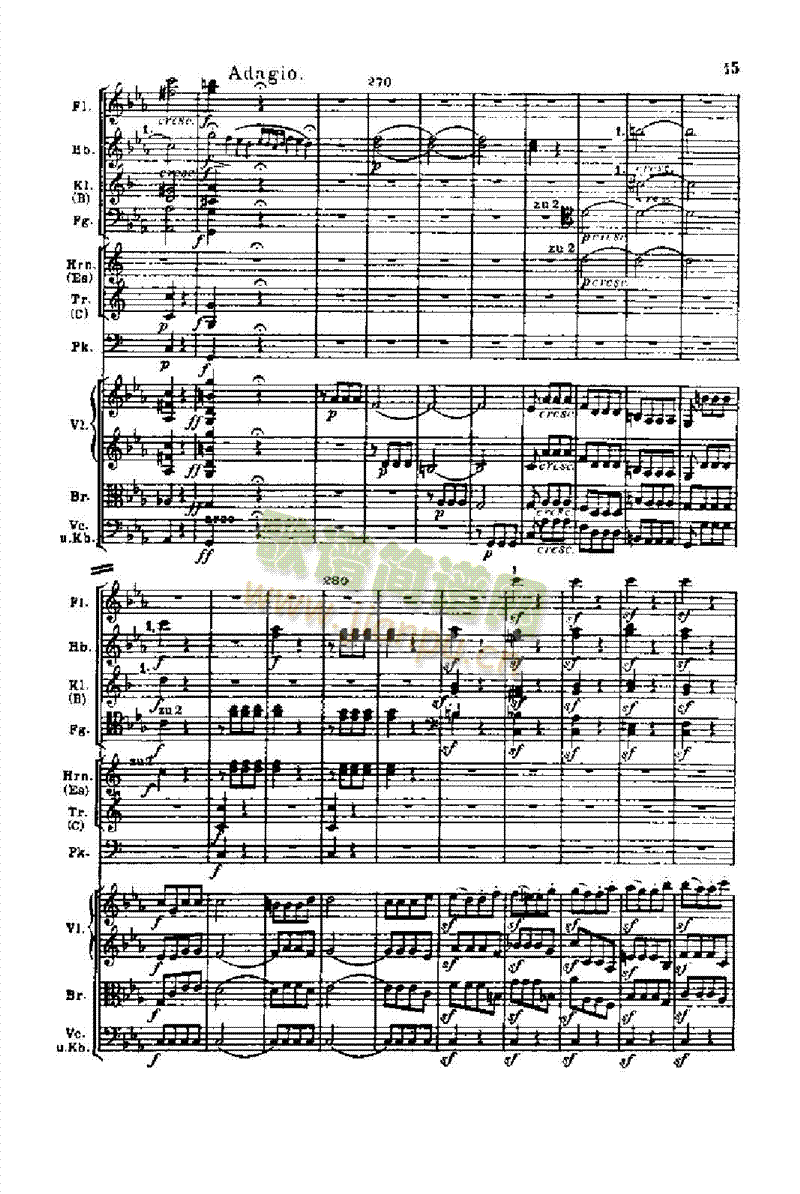 钢琴―第五交响曲（命运）作品67 键盘类 钢琴15