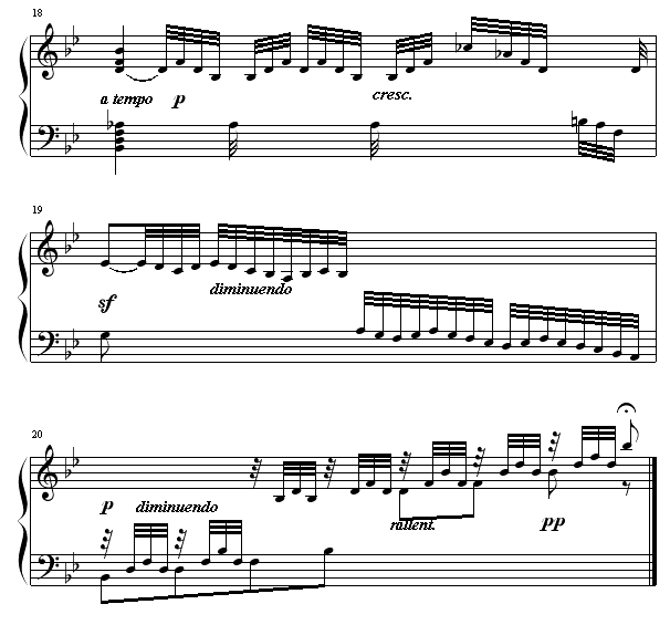降B大调序曲4
