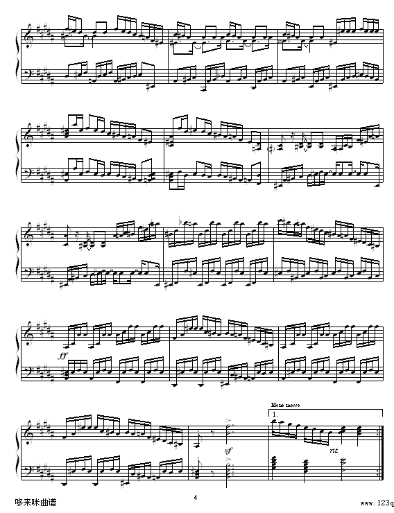 B大调练习曲-辛普森4