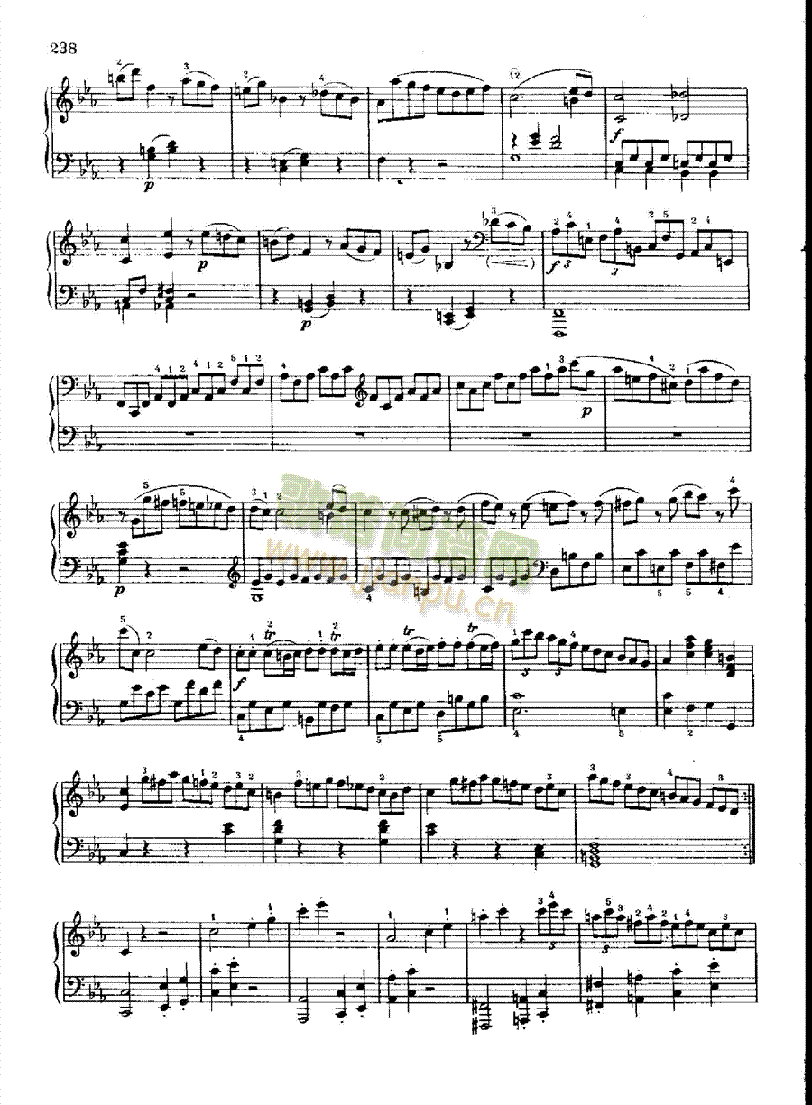 奏鸣曲Nr.457 键盘类 钢琴5