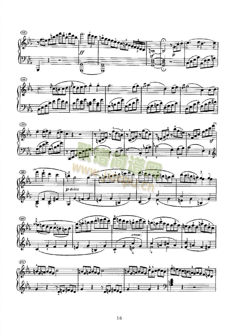 奏鸣曲(Opus13) 键盘类 钢琴16