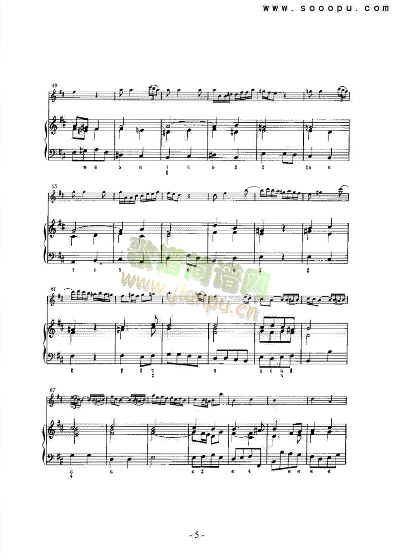 第六奏鸣曲（总谱） 管乐类 长笛5