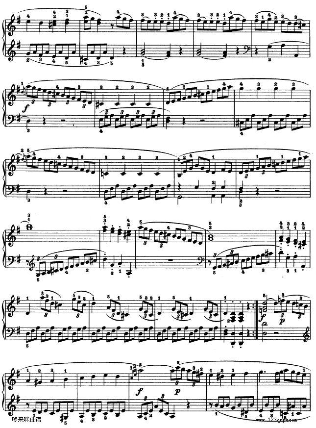 第二十钢琴奏鸣曲-Op.49 No.2-贝多芬2