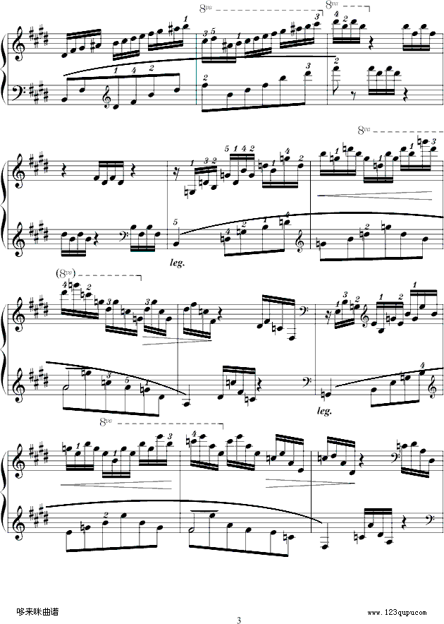 练习曲Op.72 No.1-莫什科夫斯基3