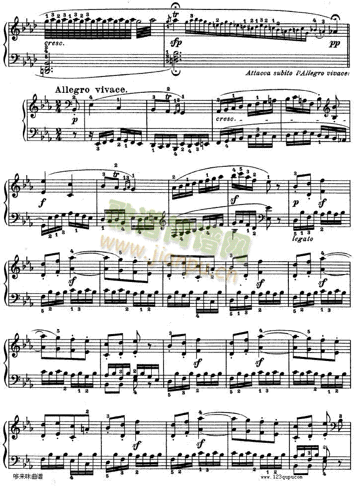 第十三钢琴奏鸣曲-（Op.27 No.1）-贝多芬8