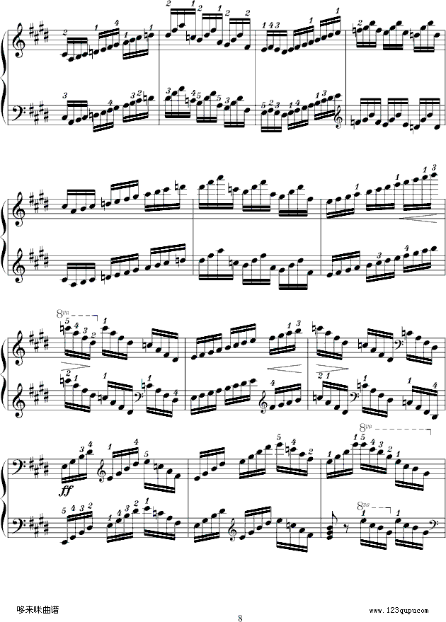 练习曲Op.72 No.1-莫什科夫斯基8