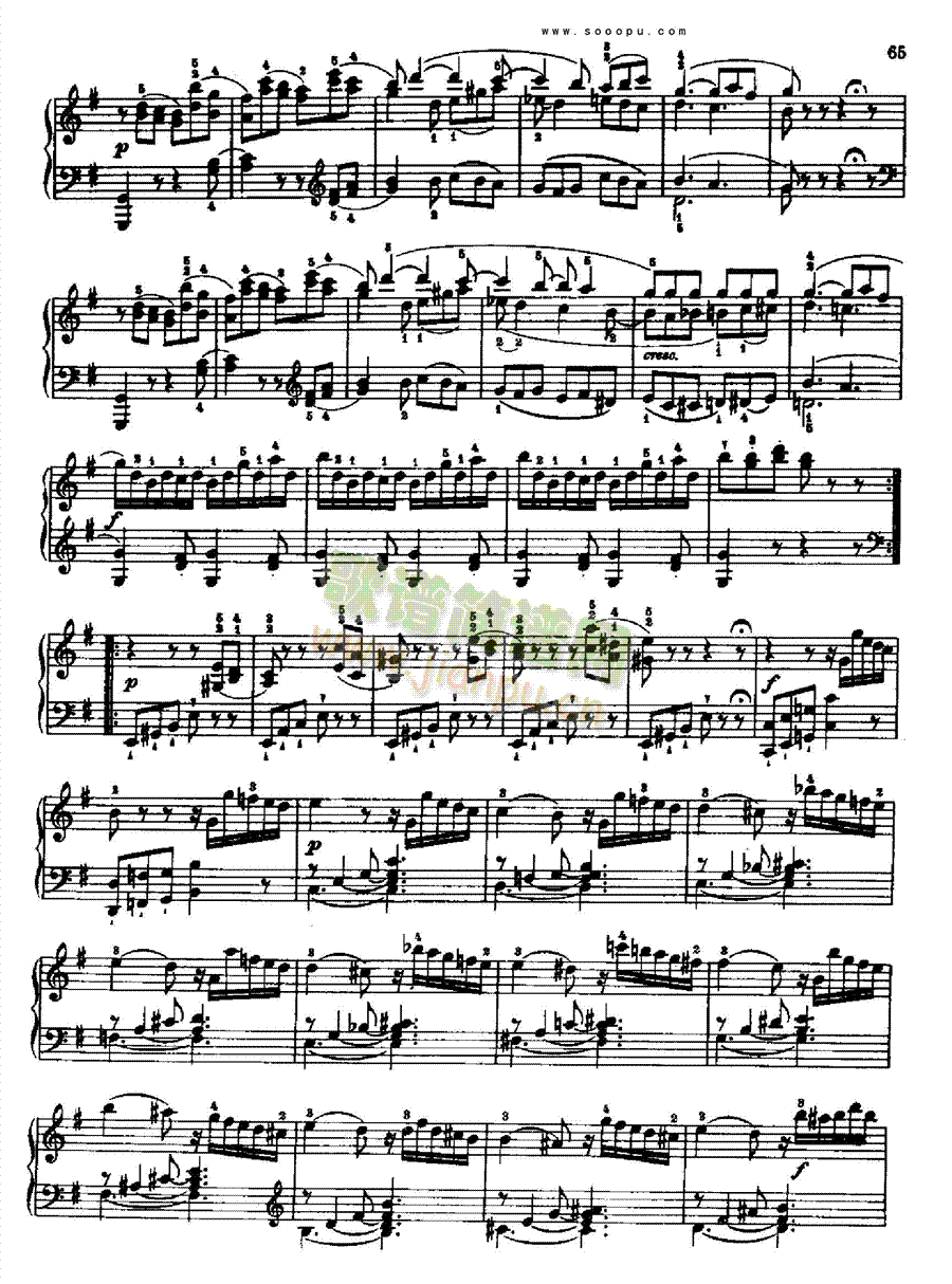 奏鸣曲八1778年出版 键盘类 钢琴2