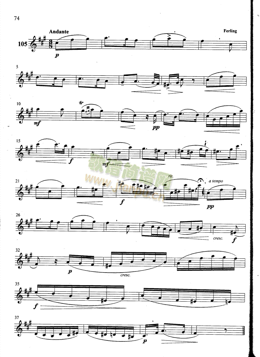 萨克斯管练习曲第100―074页1