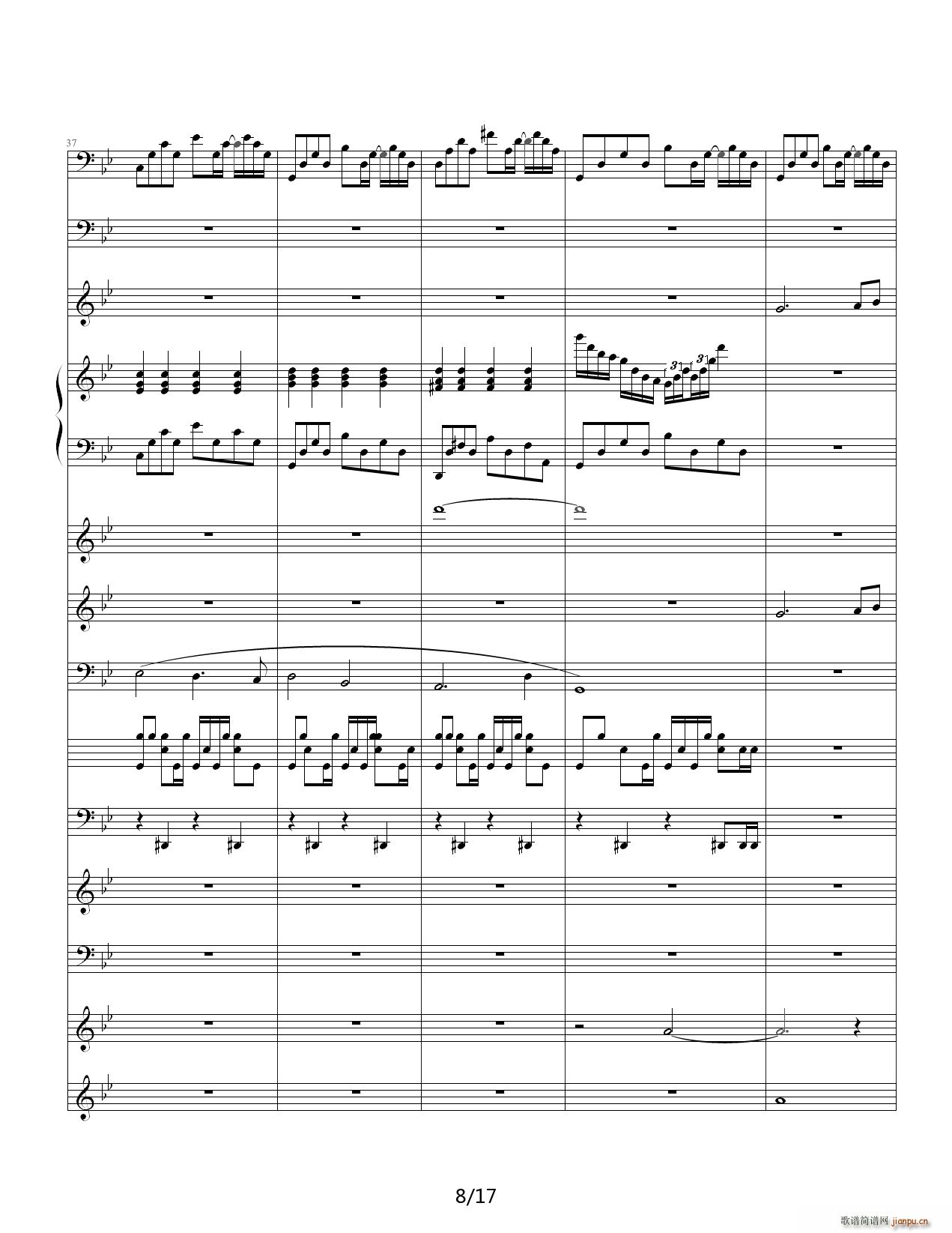 悲伤奏鸣曲 降B调8