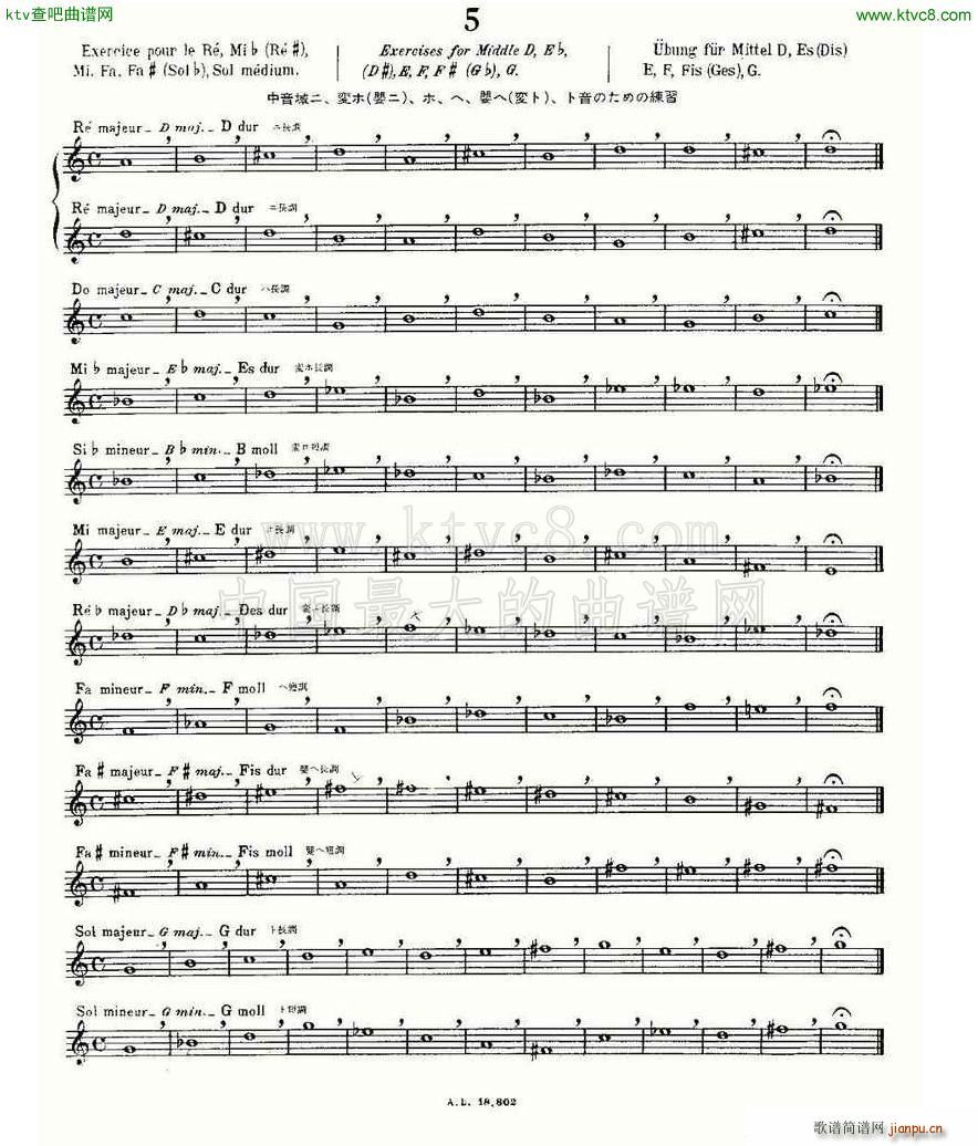 初级练习之5 Alphonse Ludec Debutant Flutiste1