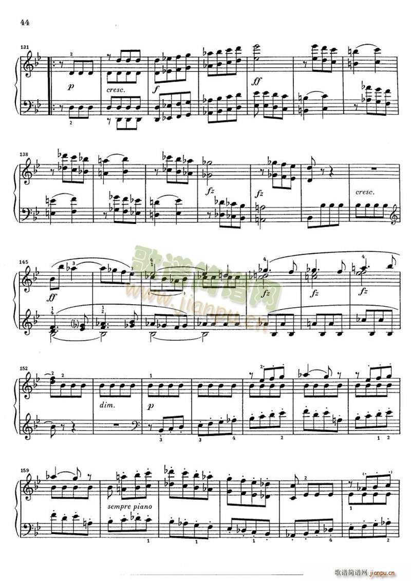克莱门蒂g小调钢琴奏鸣曲 17 232