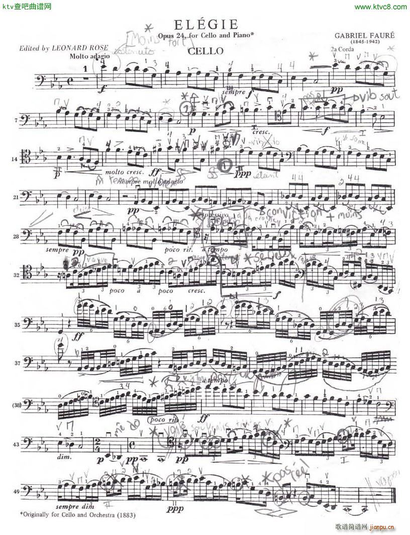 Faure elegie Op 24 Cello1