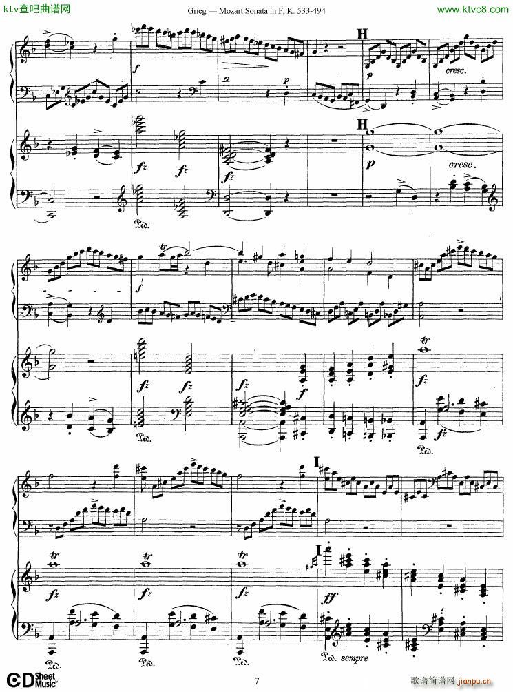 Grieg Sonata K 533 Mozart 2nd Piano Grieg7