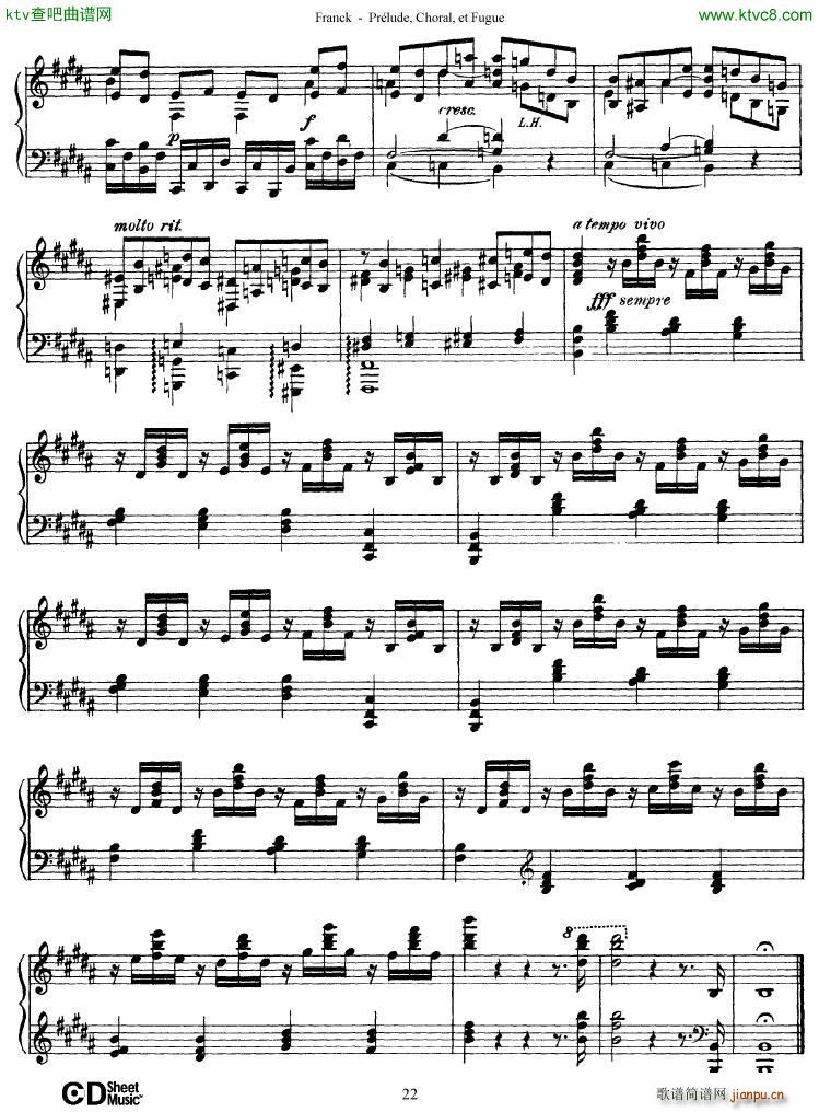 Franck Prélude Choral et Fugue22