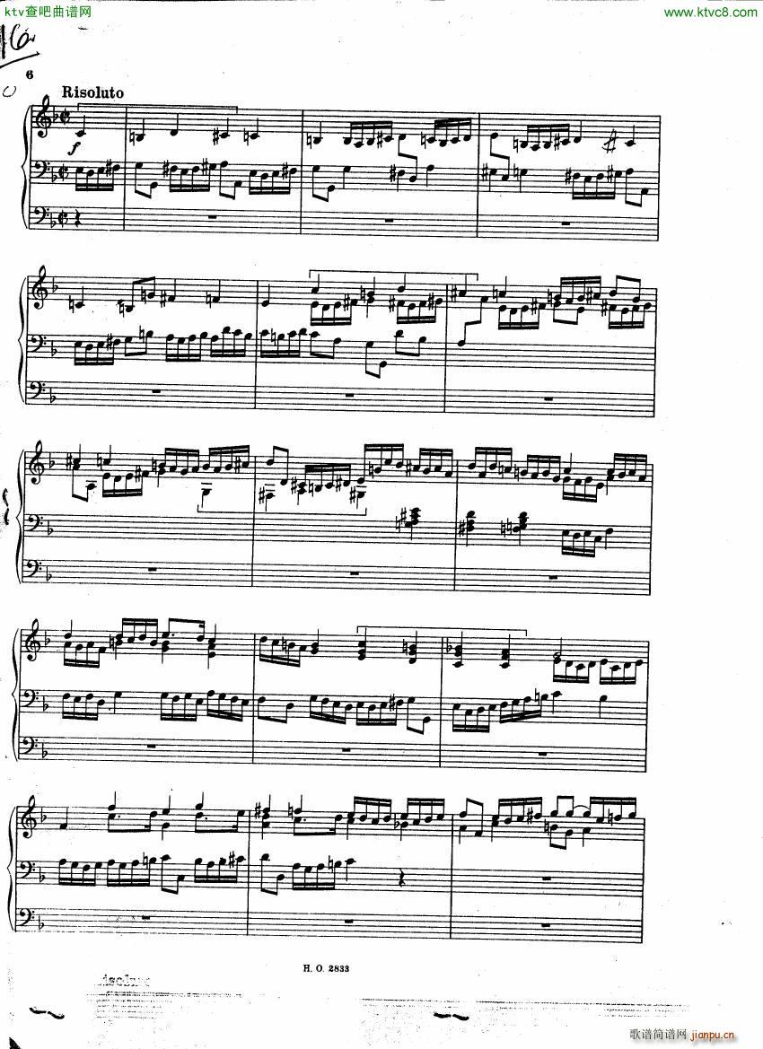 Bach JC Fugue F major on B A C H for organ5