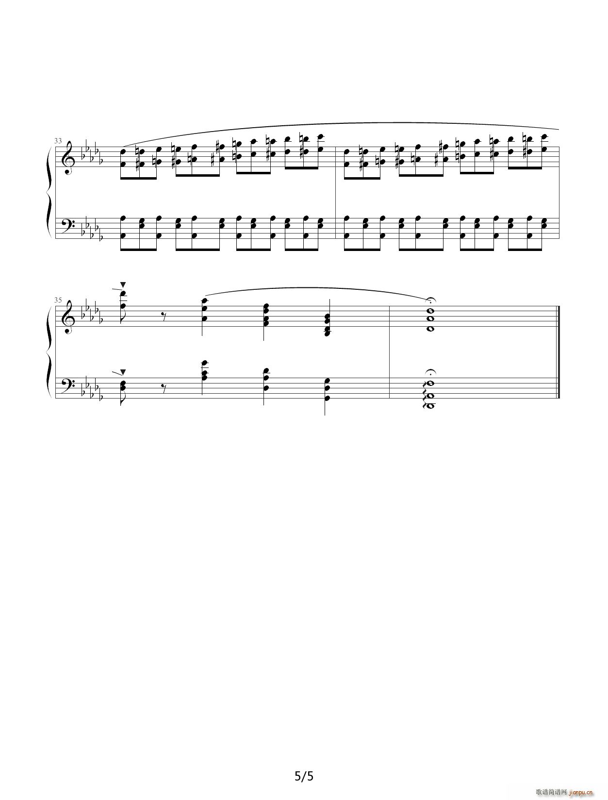 Chopin 肖邦 练习曲 Op 25 No 8 溪流 降D调5