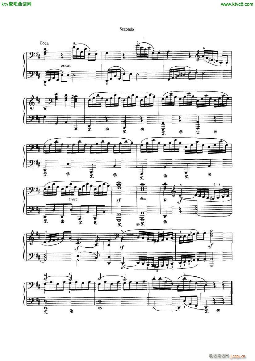 Beethoven op 74 Six Variations 4 hands13