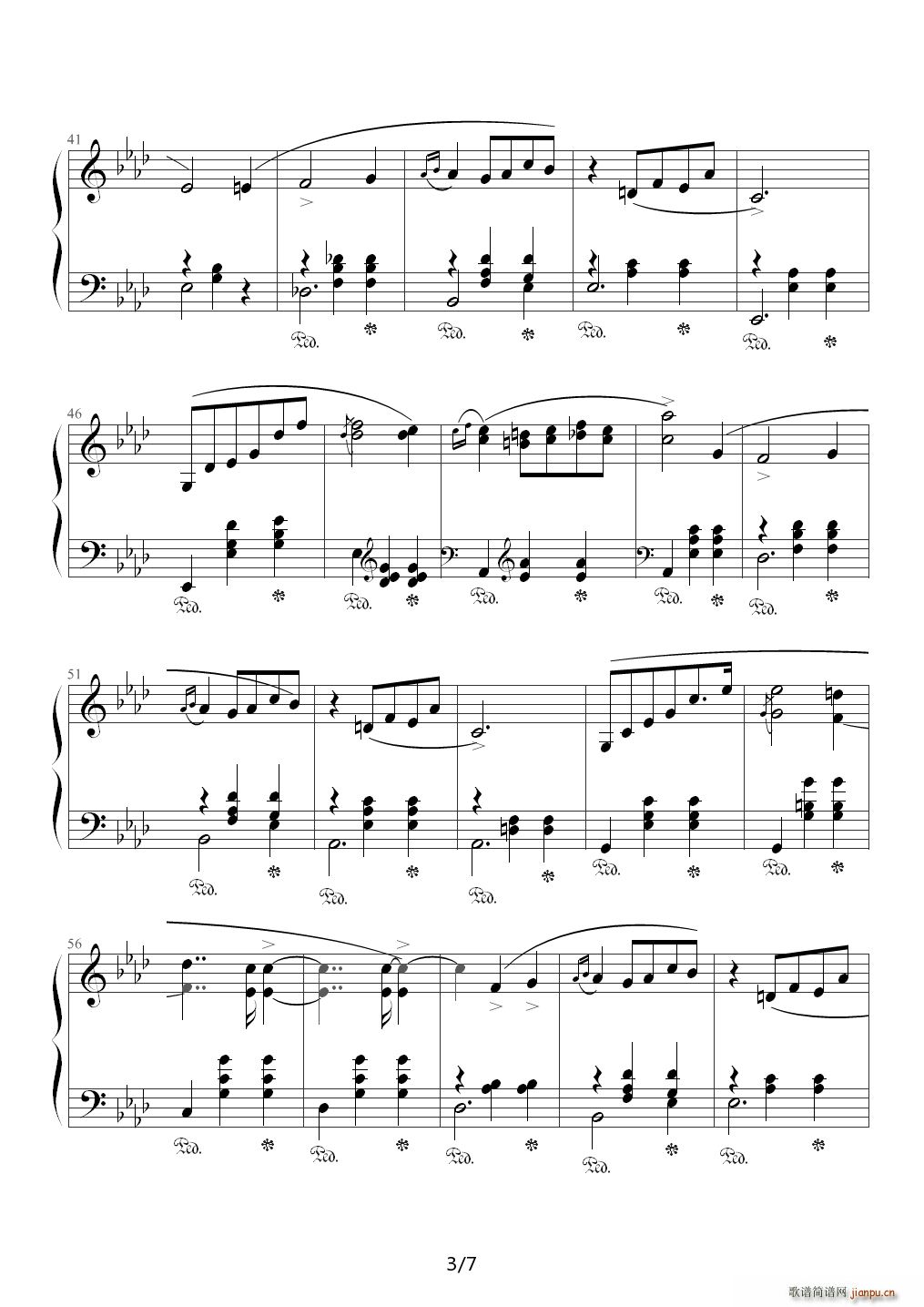 中央音乐学院钢琴 降A调3