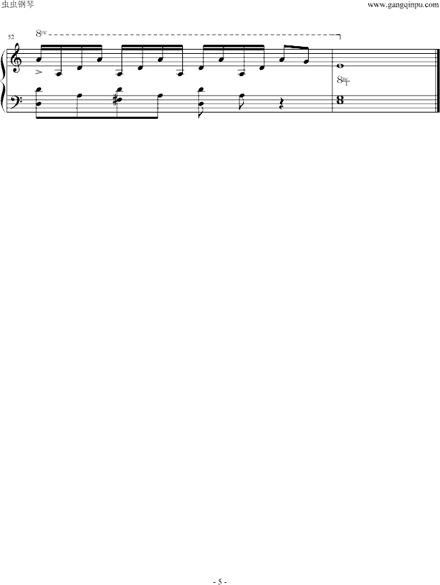 Comptine D'un Autre ete(天使爱美丽)-钢琴谱(钢琴曲)-影视5