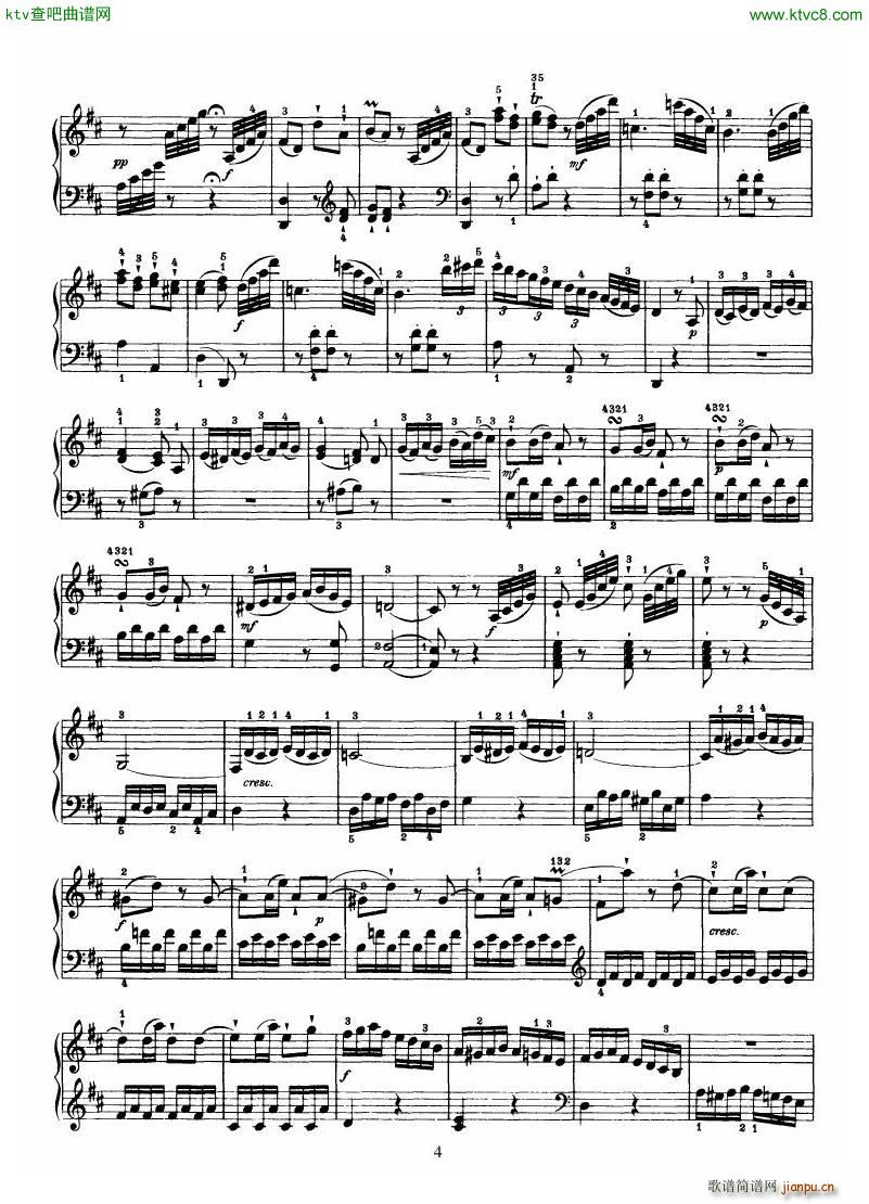 Haydn Piano Sonata No 33 In D4
