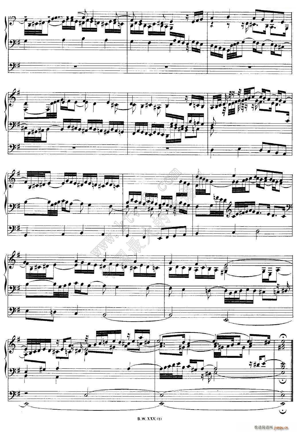 巴赫18首赞美诗前奏曲（15）（双排键电子琴）4