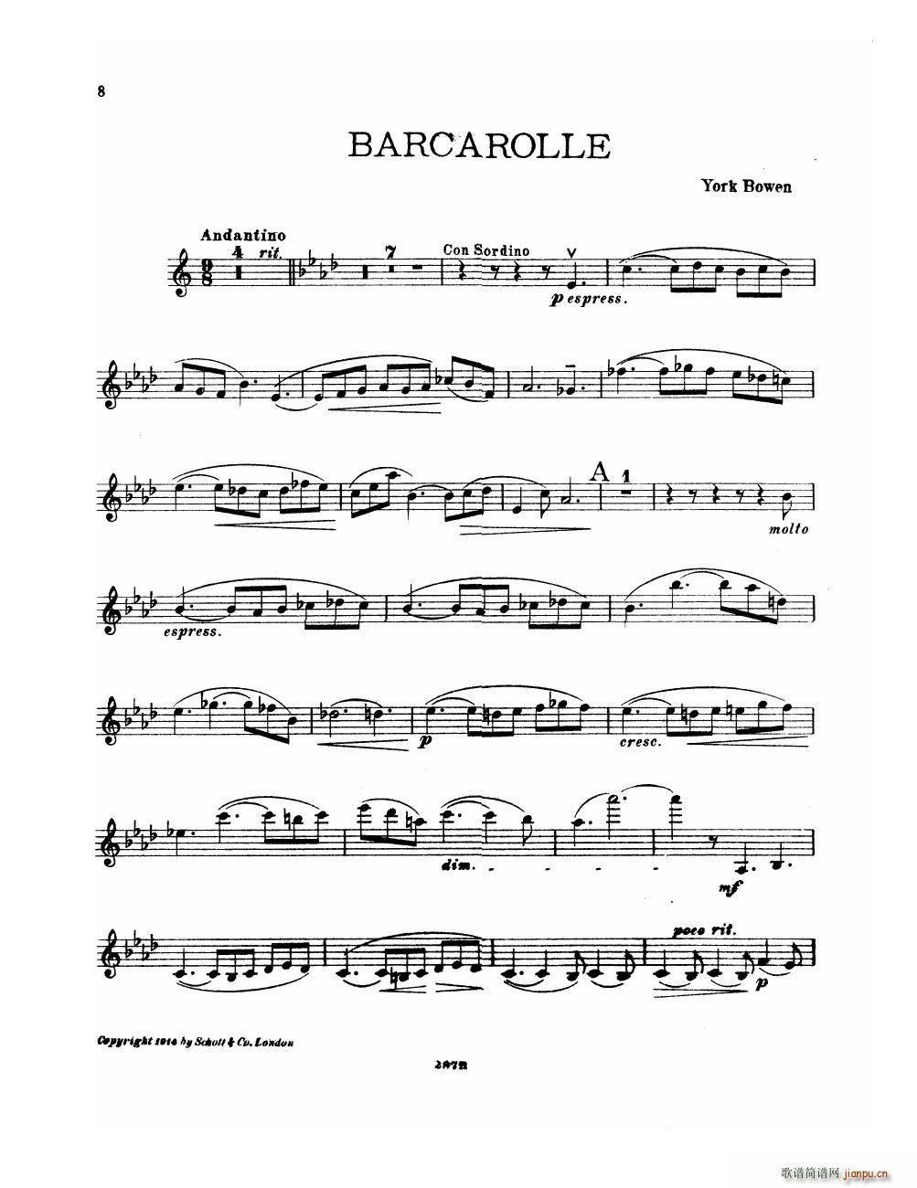 Bowen Suite for violin and piano violin part8