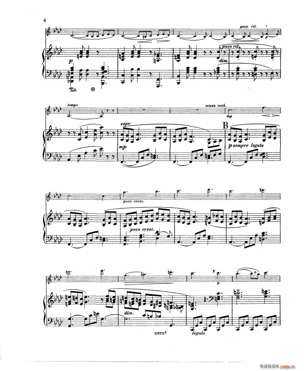 Bowen Barcarolle for violin and piano6