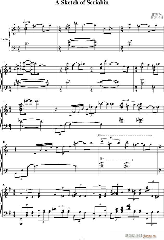 A Sketch of Scriabin_lbg1