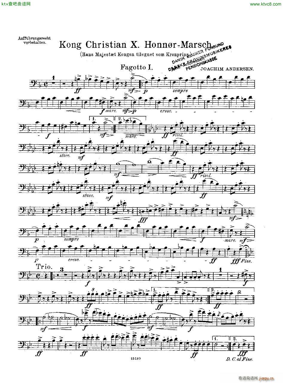 Andersen Kong Christian X Honn rmarsch orch16