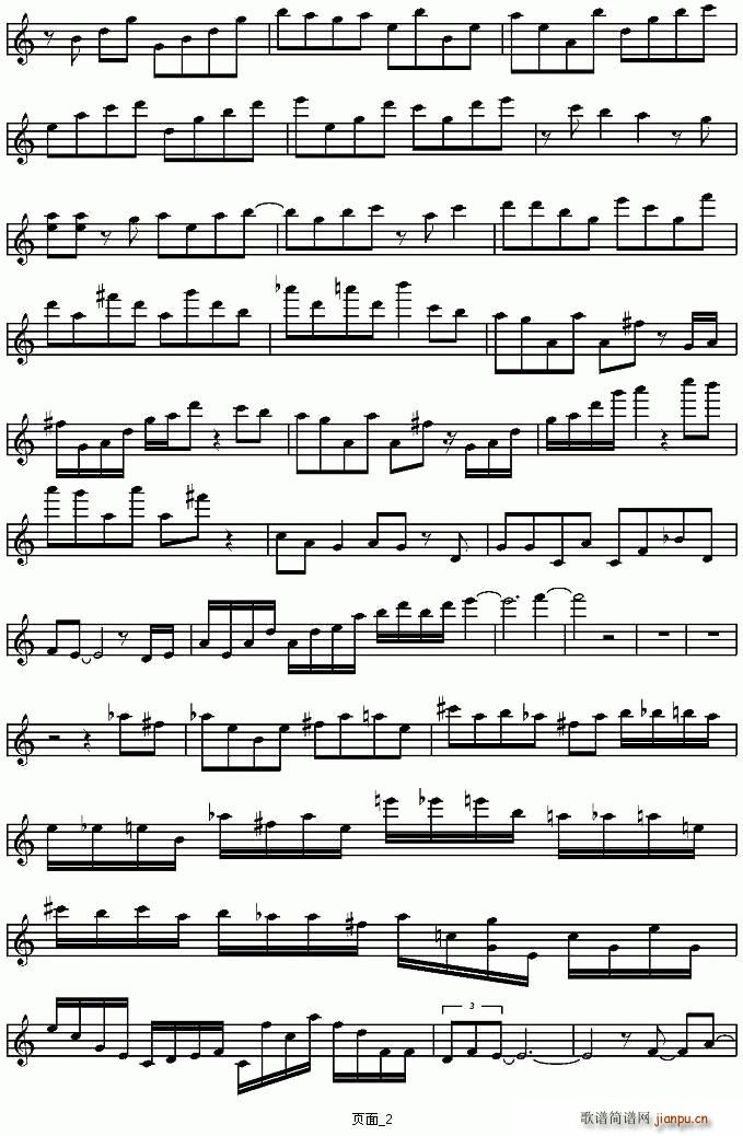 Classical Gas（小提琴谱）_陈美2