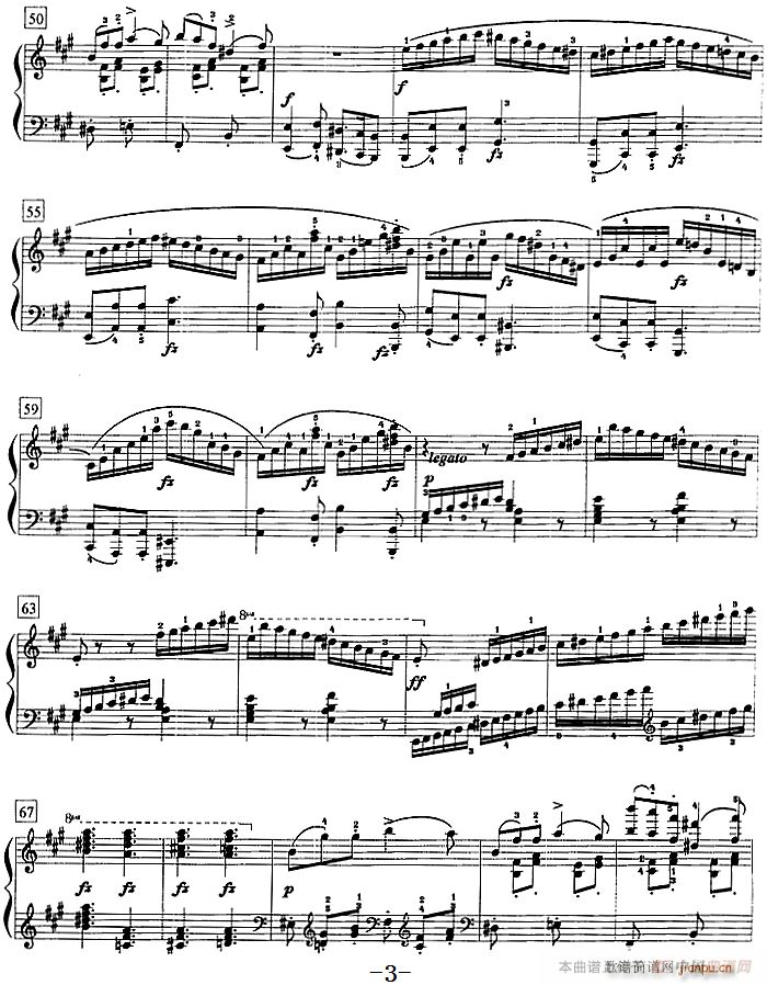 钢琴教程第八级 大型乐曲（A大调奏鸣曲 Op 120 第三乐章）3
