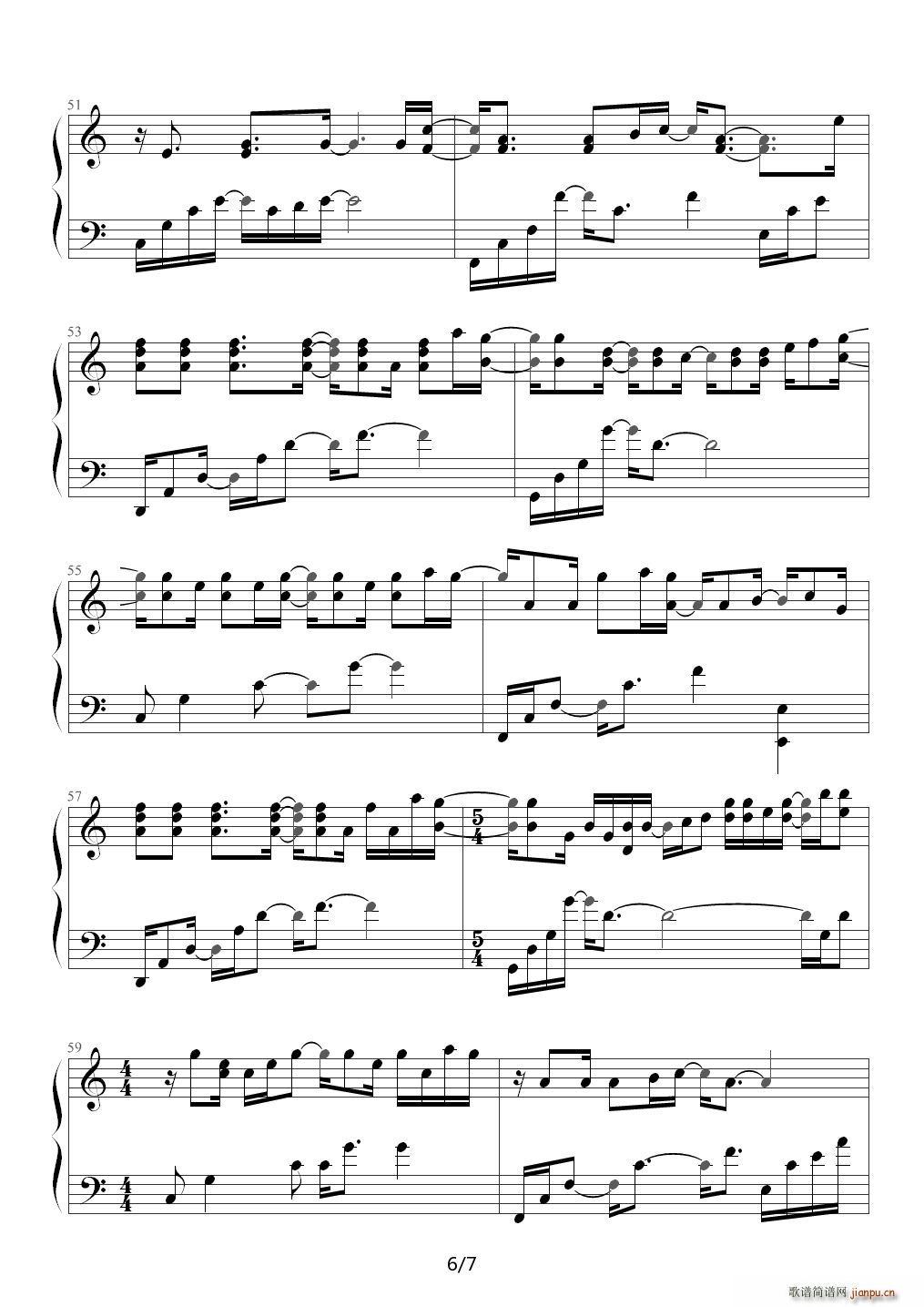 Monster（钢琴版 BigBang） F调6