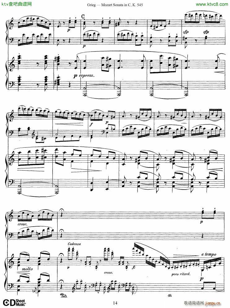 Grieg Mozart sonata KV545 2 pianos14