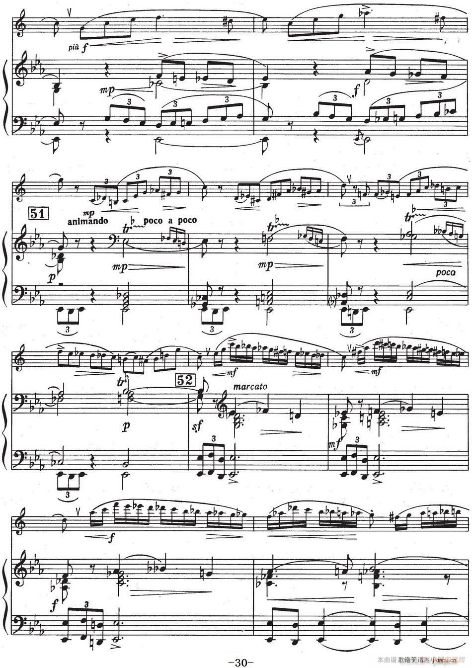 Glazunov Op 109（格拉组诺夫协奏曲Op 109）（萨克斯 钢琴伴奏）30