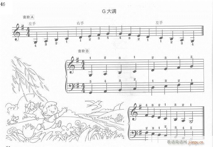 儿童钢琴入门教程  手指训练操41-606