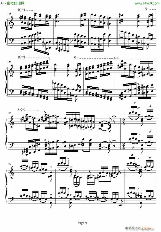 帕格尼尼大练习曲NO 6_李斯特9