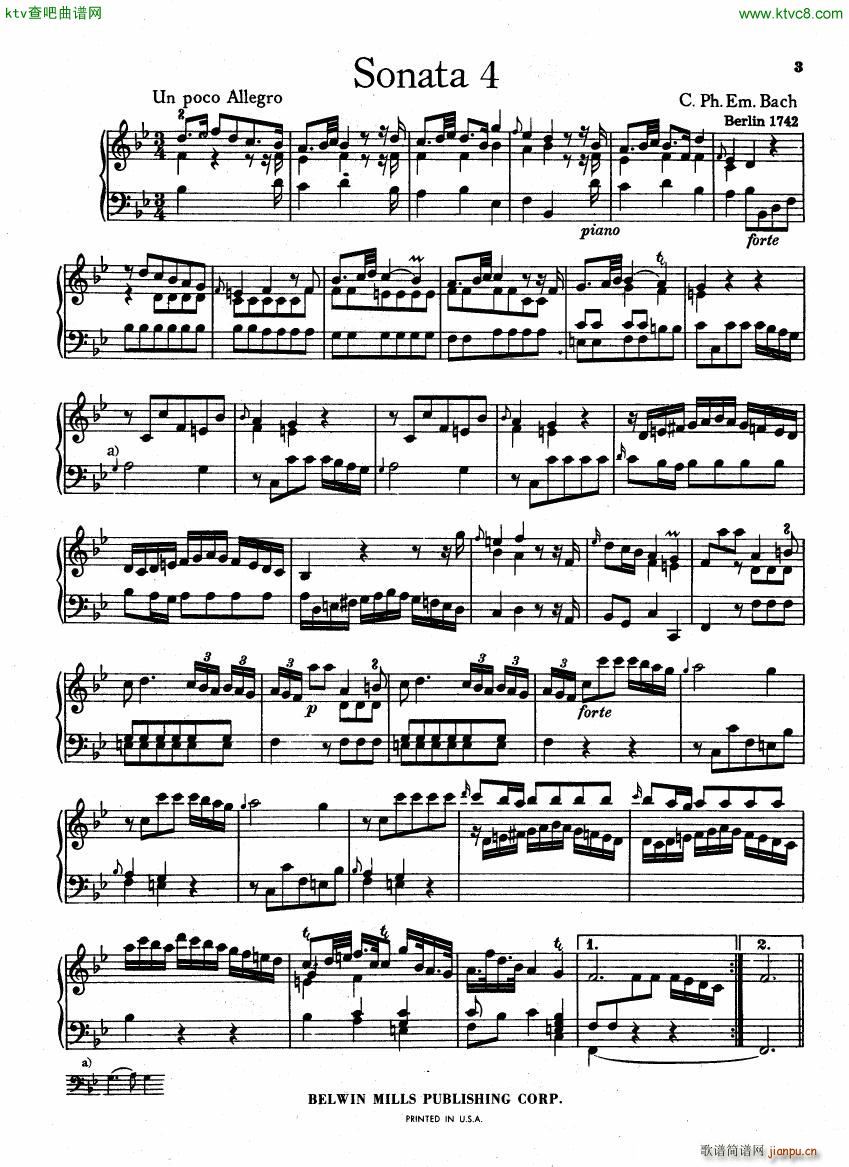 Bach CPE 6 Wurttemberg Sonatas26