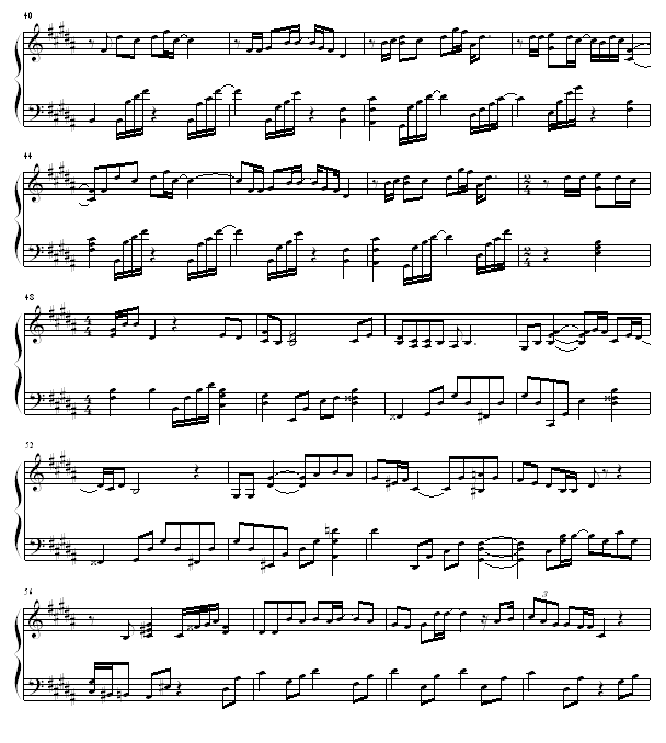 雪花-钢琴谱(钢琴曲)-中�u美嘉3