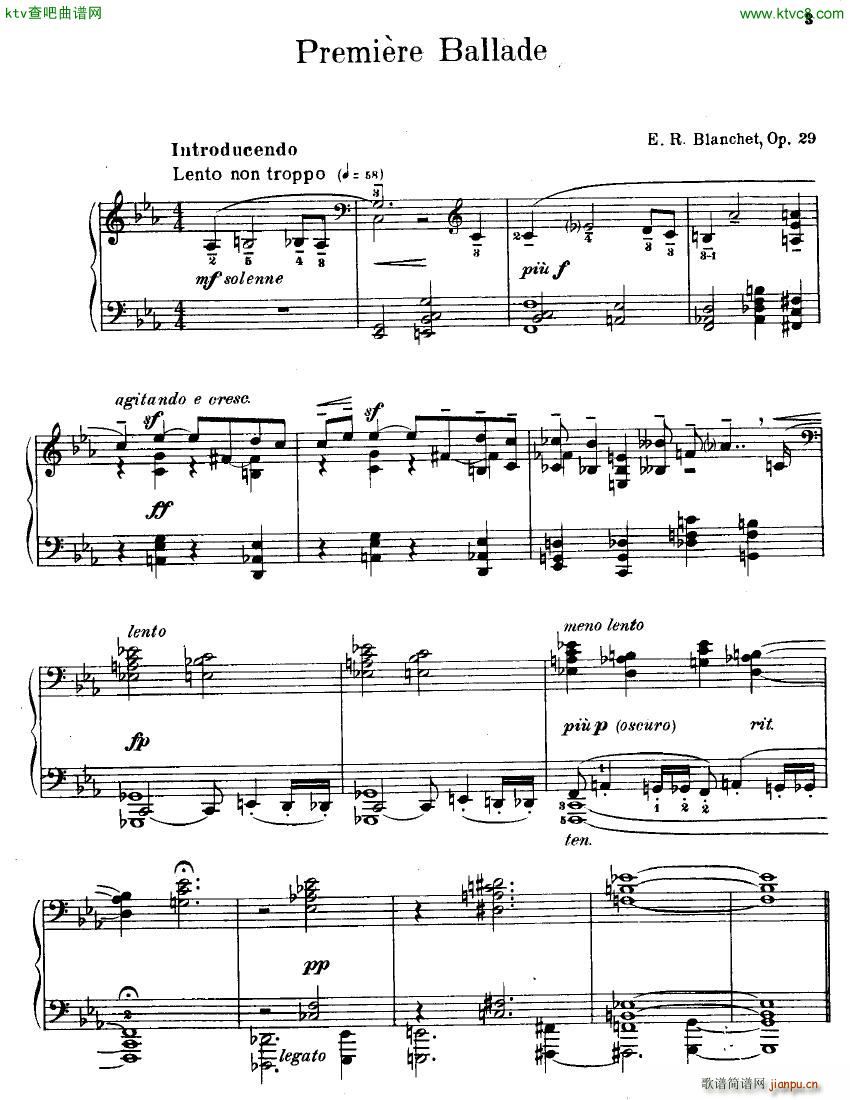 Blanchet Op 29 Premiere Ballade1
