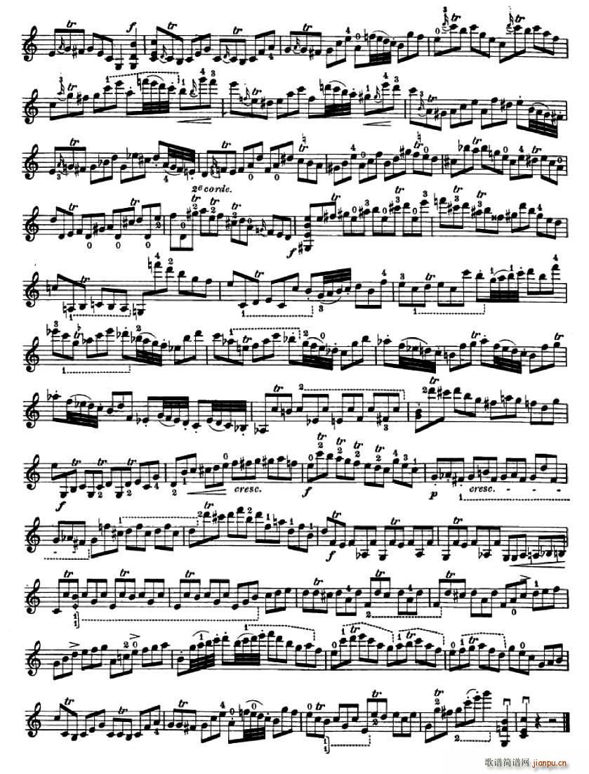 24首小提琴练习曲之12