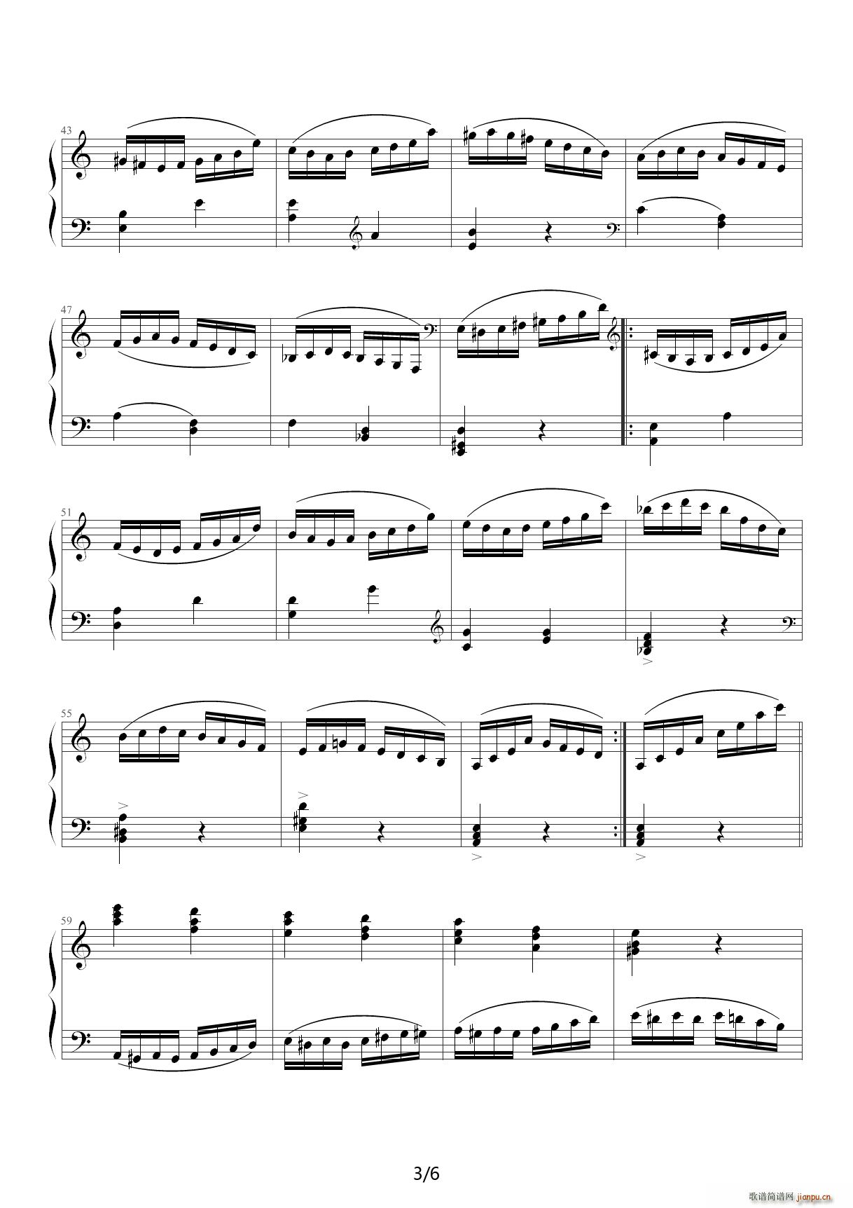 帕格尼尼主题变奏曲 C调3